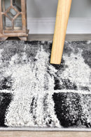 Dahlia 347 Light Grey Dark Grey Runner.