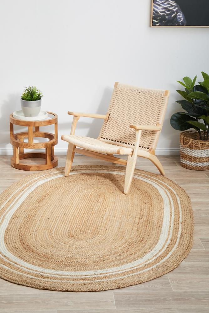 Cooroy 111 Natural Oval Rug.