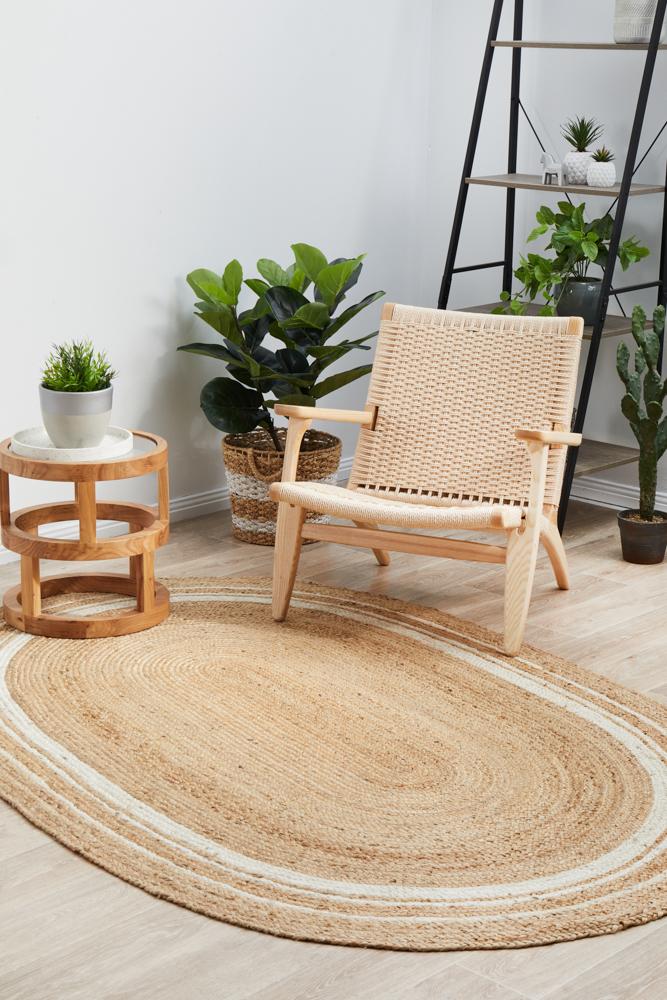 Cooroy 111 Natural Oval Rug.