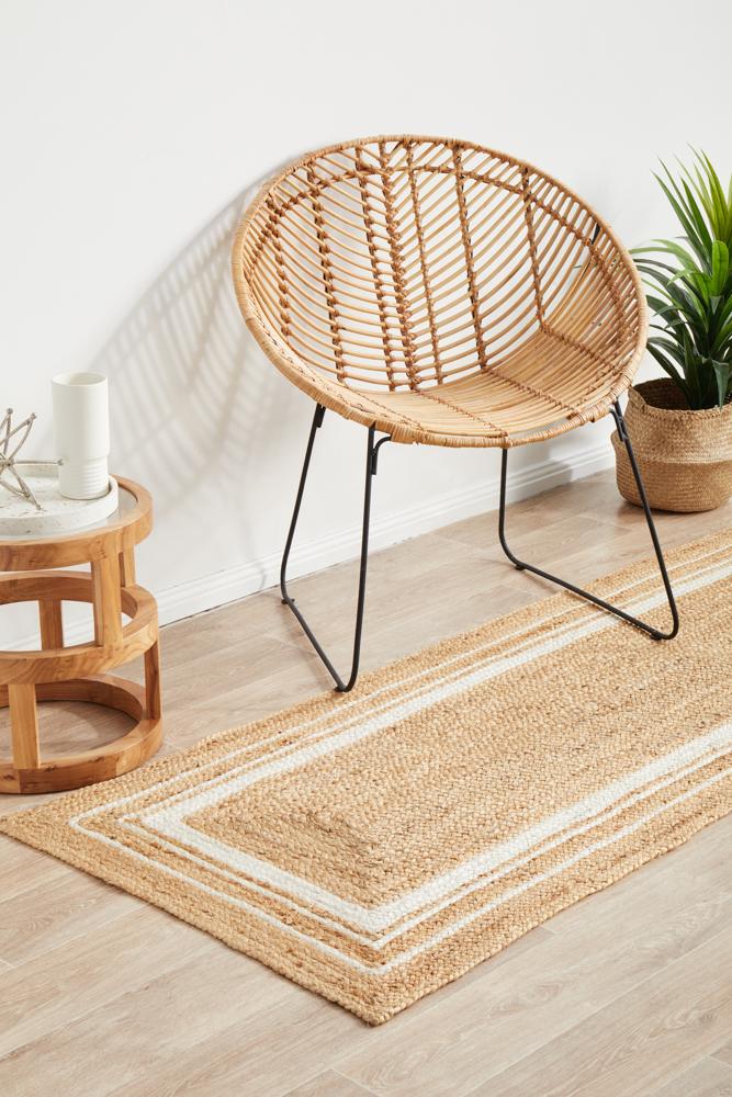 Cooroy 111 Natural Runner Rug.