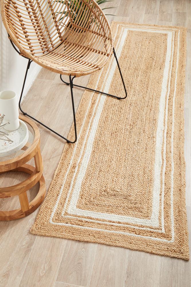 Cooroy 111 Natural Runner Rug.