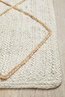 Cooroy 222 White Runner Rug.