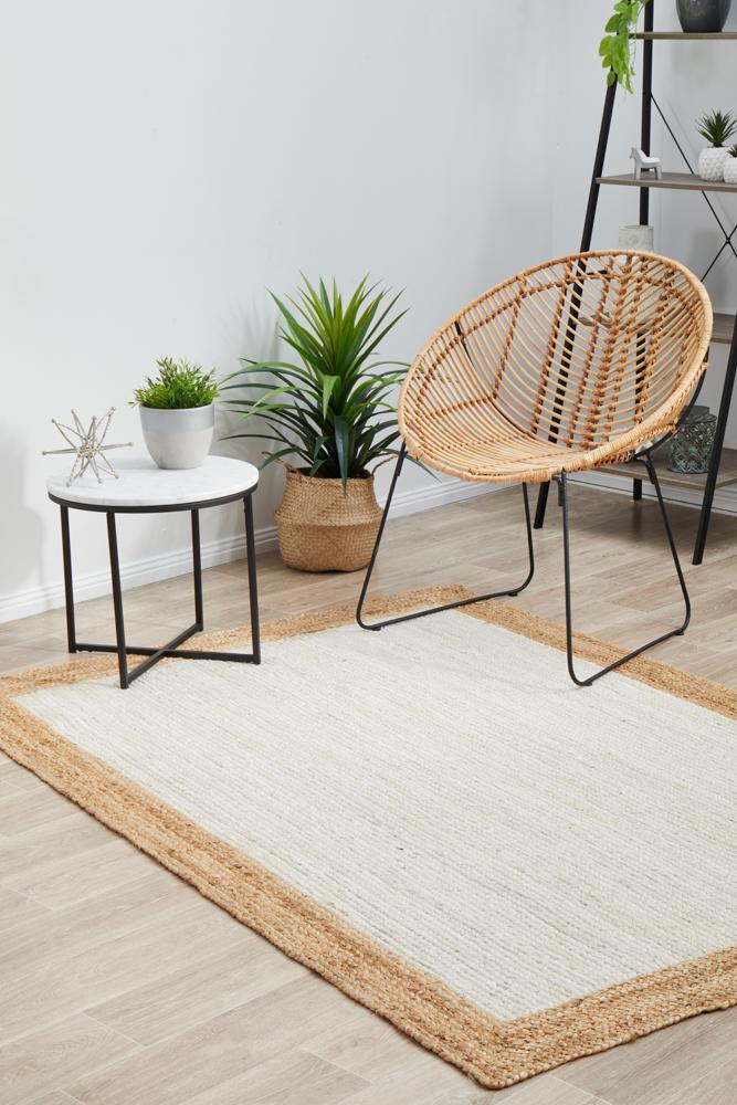 Cooroy 333 White Natural Rug.