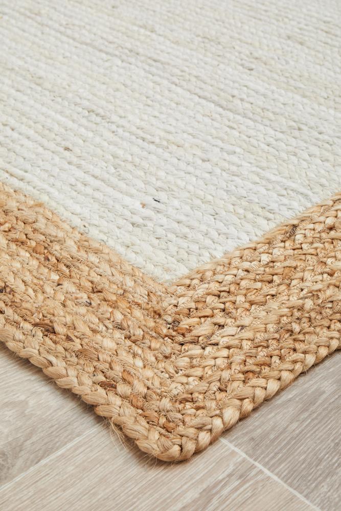 Cooroy 333 White Natural Rug.