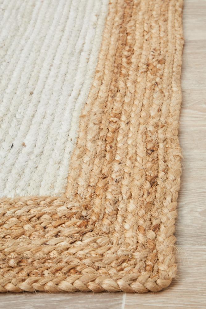 Cooroy 333 White Natural Rug.