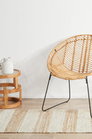 Cooroy 555 Natural White Runner Rug.