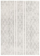 Bayview Salma White And Grey Tribal Rug.