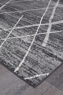 Bayview Noah Charcoal Contemporary Rug.