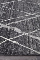 Bayview Noah Charcoal Contemporary Rug.