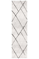 Bayview Noah White Grey Contemporary Rug.