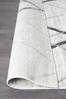 Bayview Noah White Grey Contemporary Rug.