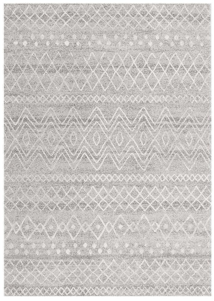 Bayview Nadia Grey Rustic Tribal Rug.