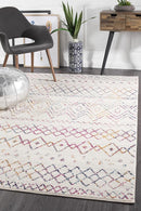 Bayview Nadia Multi Rustic Tribal Rug.