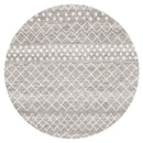 Bayview Selma Silver Tribal Round Rug.
