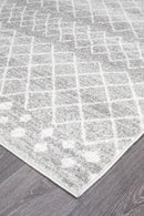 Bayview Selma Silver Tribal Runner Rug.