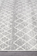 Bayview Selma Silver Tribal Runner Rug.