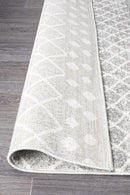 Bayview Selma Silver Tribal Runner Rug.
