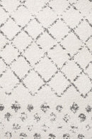 Bayview Selma White Grey Tribal Round Rug.
