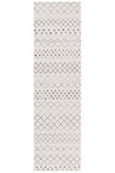 Bayview Selma White Grey Tribal Rug.