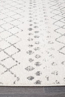Bayview Selma White Grey Tribal Rug.
