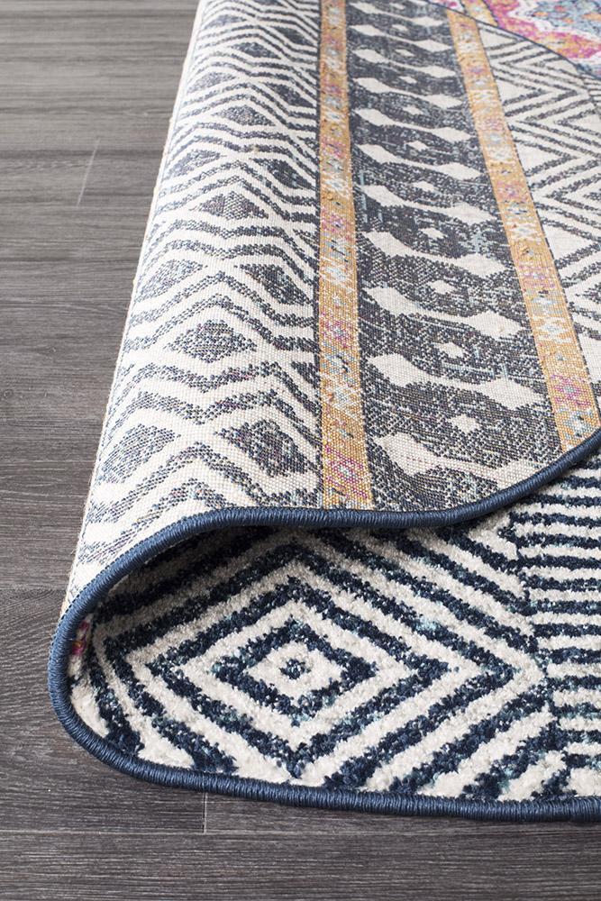 Bayview Sabrina Multi Tribal Round Rug.