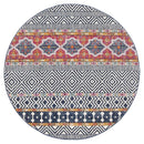 Bayview Sabrina Multi Tribal Round Rug.
