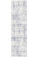 Bayview Ismail White Blue Rustic Rug.