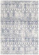 Bayview Ismail White Blue Rustic Rug.