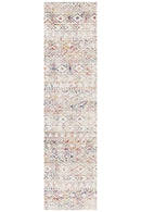 Bayview Ismail Multi Grey Rustic Runner Rug.