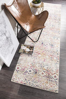 Bayview Ismail Multi Grey Rustic Runner Rug.