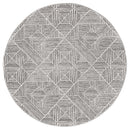 Bayview Kenza Contemporary Silver Round Rug.
