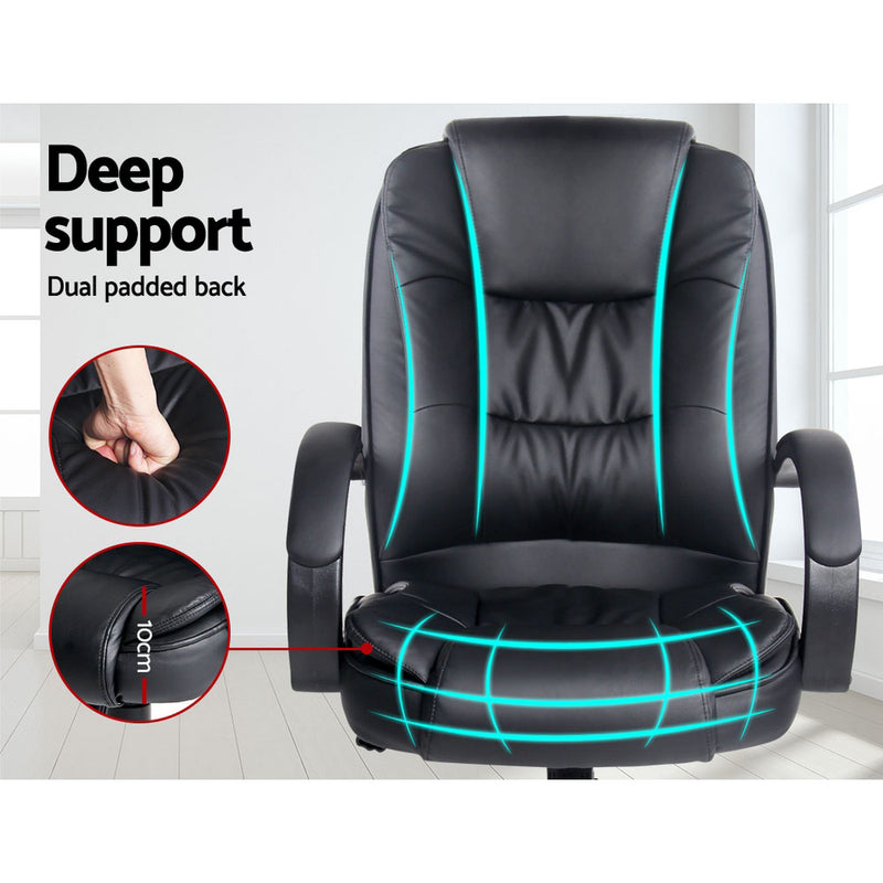 Kopstal PU Office Chair - Black