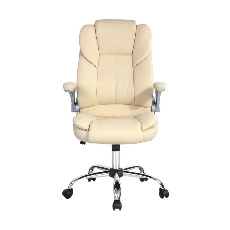 Holtz PU Office Chair - Beige