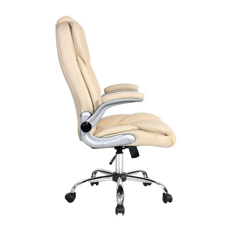Holtz PU Office Chair - Beige