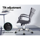 Tikar Mid Back PU Office Chair - Black