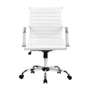 Tikar Mid Back PU Office Chair - White