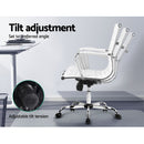 Tikar Mid Back PU Office Chair - White