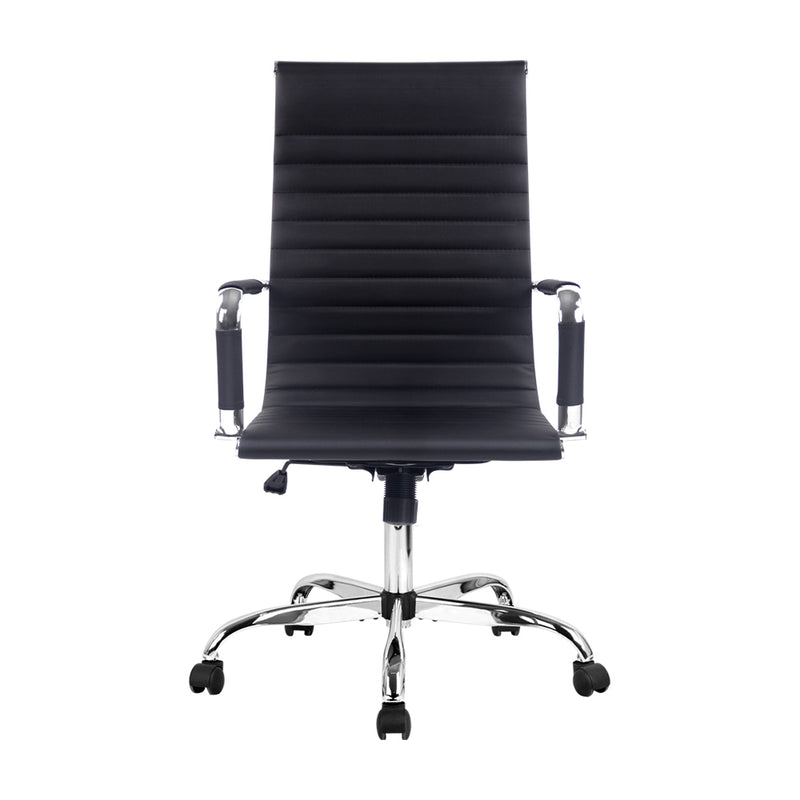 Tikar High Back PU Office Chair - Black