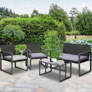 Kolan 4 Piece Outdoor Set - Black