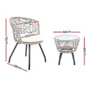 Karping 3 Piece Outdoor Set - Grey