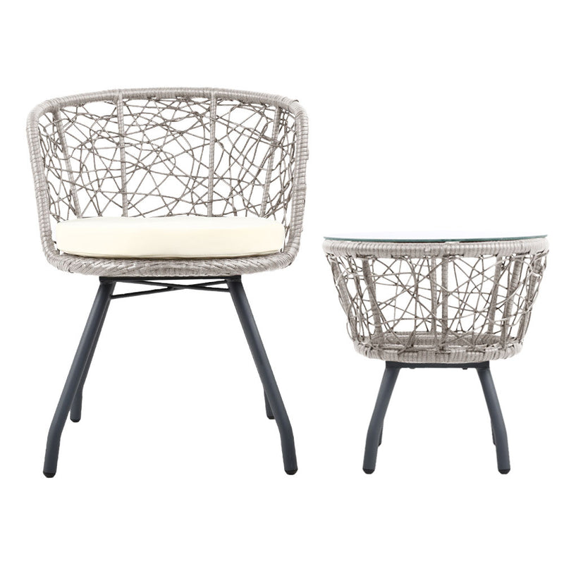 Karping 3 Piece Outdoor Set - Grey