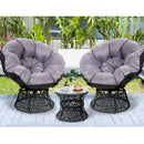 Lachlan 3 Piece Outdoor Set - Black