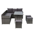 Alawoona 9 Seater Outdoor Set - Grey.