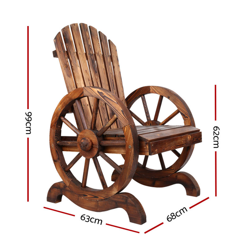 Wagon Wheels Outdoor Chair