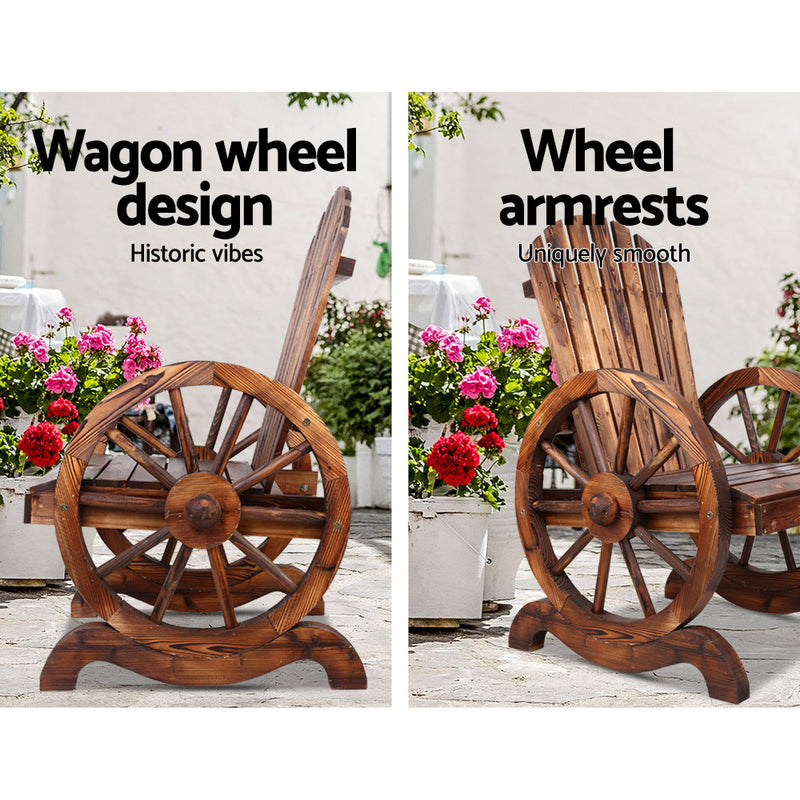 Wagon Wheels Outdoor Chair