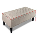 Storage Ottoman - Taupe