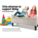 Storage Ottoman - Taupe