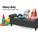 Evreaux Arm Storage Ottoman - Grey