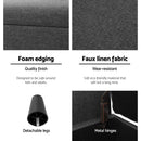 Evreaux Arm Storage Ottoman - Grey