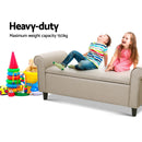 Evreaux Arm Storage Ottoman - Taupe